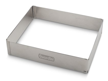 Nastavitelná forma na dort hranatá 18-27x33-52 cm nerez, Guardini