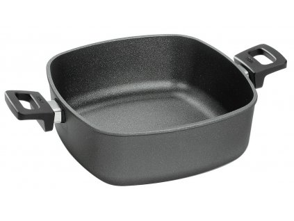 Hrnec nepřilnavý čtvercový 28 cm Titanium Nowo, WOLL + poklice zdarma