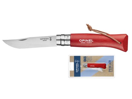 Zavírací nůž VRI N°08 Trekking 8,5 cm červený v blistru, OPINEL