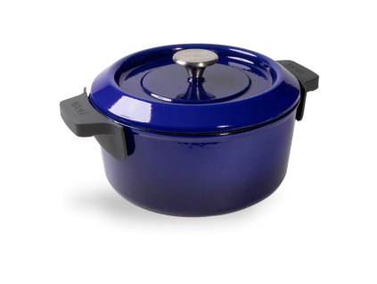 Litinový hrnec WOLL 24cm 4,2l modrý