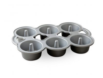 Forma Andělský dortík, 6 formiček 1,42l grafitová, NORDIC WARE