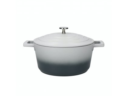 Litý hrnec 24 cm 4 l indukční nepřilnavý šedý, MasterClass