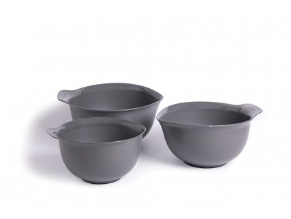 Míchací a zadělávací mísy KitchenAid, set 3 ks, šedé 1