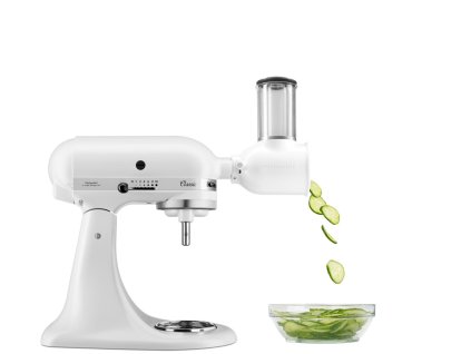 Robot KitchenAid 5K45SSEFW matná bílá + krouhač 5KSMVSA