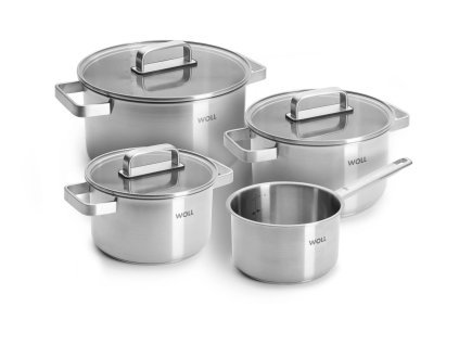 Sada hrnců WOLL Steel 7 ks, nerez