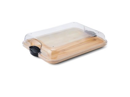 Servírovací tác Farberware s víkem 28 x 35 cm, bambusov