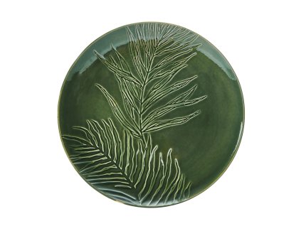 Kulatý servírovací talíř Mikasa Jardin 35 cm, zelený