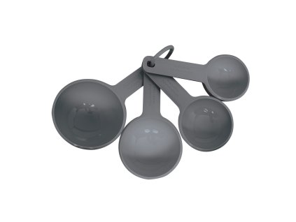 Sada kuchyňských odměrek KitchenAid, 4 ks, šedé