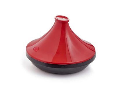 Tajine 32 cm na indukci Emile Henry Delight granátově červená