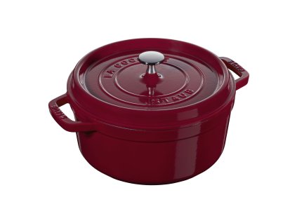 STAUB Cocotte hrnec kulatý 28 cm:6,7l bordó
