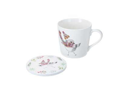 Hrnek Mikasa Tipperleyhill motiv ptáček, 380ml