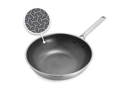 Pánev WOK 28 cm GreenPan APEX, nepřilnavá, nerezová1