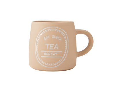 Hrnek Mikasa 400 ml na čaj, cihlový, kamenina