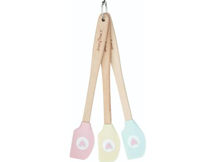 Sada malých stěrek KitchenCraft Sweetly Does It, 3 ks silikonové