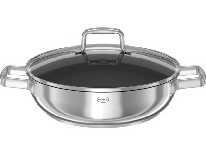 13318 servirovaci panev neprilnava nerezova 28cm 2rukojeti roesle