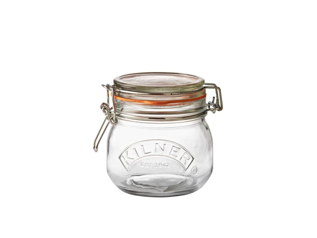 Zavařovací sklenice s klipem kulatá 0,5 l, KILNER 0025.490