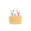 Chladící box POLARBOX 12 l žlutý s popruhem pop