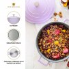 Hrnec MasterClass 24 cm 4 l indukční nepřilnavý levandulový 1