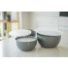 Kuchyňské misky KitchenAid s víkem, šedé, set 4 ks 3
