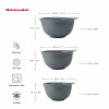 Míchací a zadělávací mísy KitchenAid, set 3 ks, šedé 6