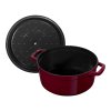 STAUB Cocotte hrnec kulatý 28 cm:6,7l bordó 2