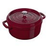 STAUB Cocotte hrnec kulatý 28 cm:6,7l bordó