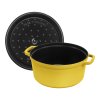 Litinový hrnec STAUB Cocotte 28 cm 6,7l citronová2