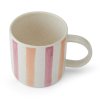 Hrnek Mikasa 390 ml růžovo oranžové pruhy1
