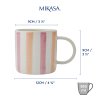 Hrnek Mikasa 390 ml růžovo oranžové pruhy6