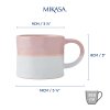Hrnek Mikasa Ombre 350 ml růžovo bílý2