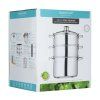Parní hrnec 20 cm KitchenCraft, 3 patra, nerez2