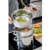 Parní hrnec 22 cm KitchenCraft, 3 patra, nerez4