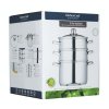 Parní hrnec 22 cm KitchenCraft, 3 patra, nerez1