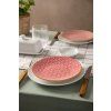 Talíř Mikasa 18 cm červeno modrý obloukový vzor, kamenina4
