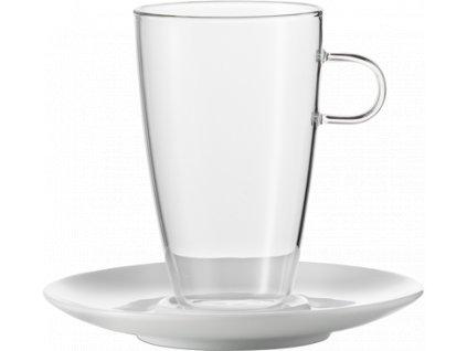 Súprava šálok na latte s podšálkou, 500 ml Concept, sada 2 ks, JENAER GLAS