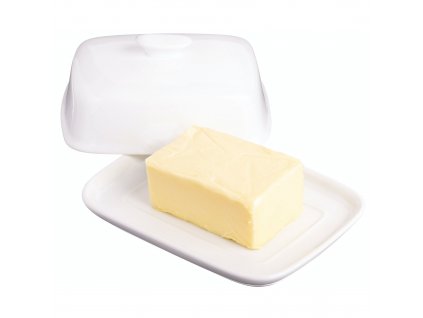 Dóza na maslo keramická biela, KitchenCraft