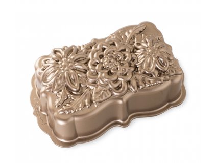 43944 3 forma na chlebicek lucni kvety karamelova 1 4 l nordic ware