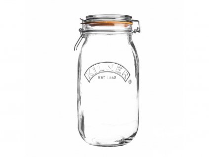 35672 zavarovaci sklenice s klipem kulata 3 l kilner