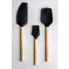 Sada KitchenAid se stěrkou, mašlovačkou a lžící, bambus a silikon, černá 3