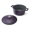 Hrnec MasterClass 24 cm 4 l indukční nepřilnavý lilkový 1