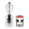 Mlýnek na pepř 18 cm NANCY čirý a Tan Hoi pepř 70g Dárkový set, PEUGEOT