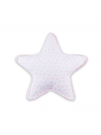 Polštářek velká hvězda DREAMS_S70705 (Barva & Vzor BÍLÁ/MODRÁ, Velikost 41 x 41 CM)