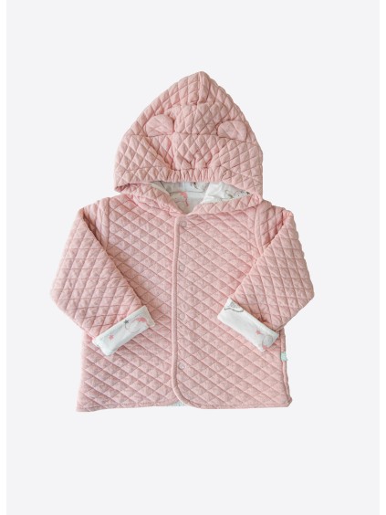 PROŠÍVANÁ BUNDA S KAPUCÍ_S15214