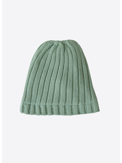 Pletená čepice růžová_S07219