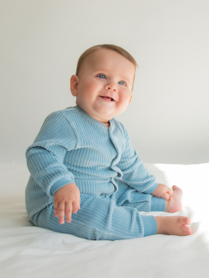 Semišový kojenecký overalek_S60389