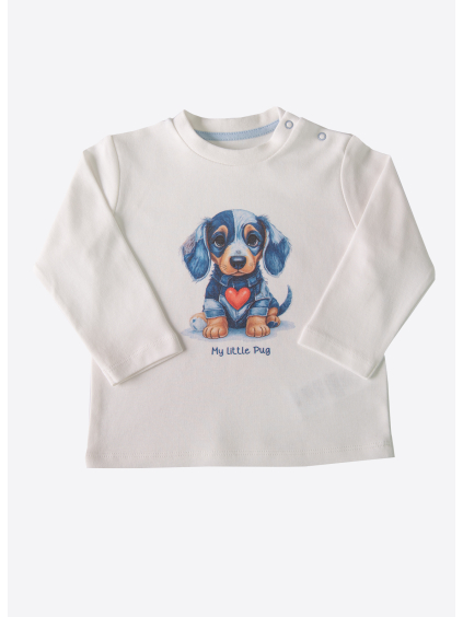 Kojenecké tričko s pejskem_S60566