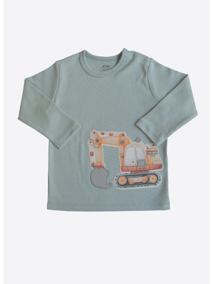 Kojenecké tričko s traktorem_S60570