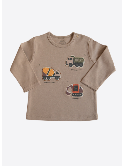 Kojenecké tričko s traktorem_S60570