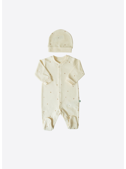 Kojenecký overal s čepičkou_S41930