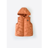 Quilted vest with hood_S69412